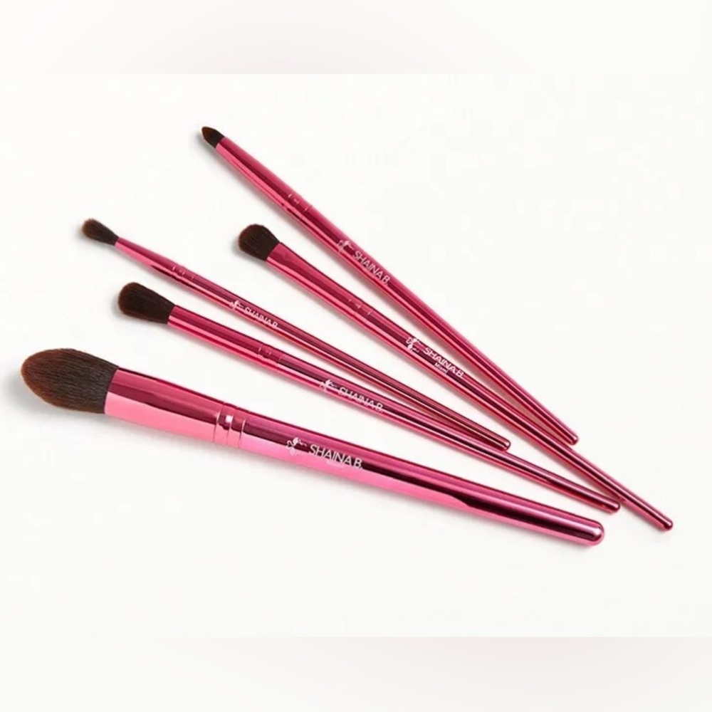 B. Fab Shaina B Miami Makeup Brushes 5 Brush Set Pink New in Packaging